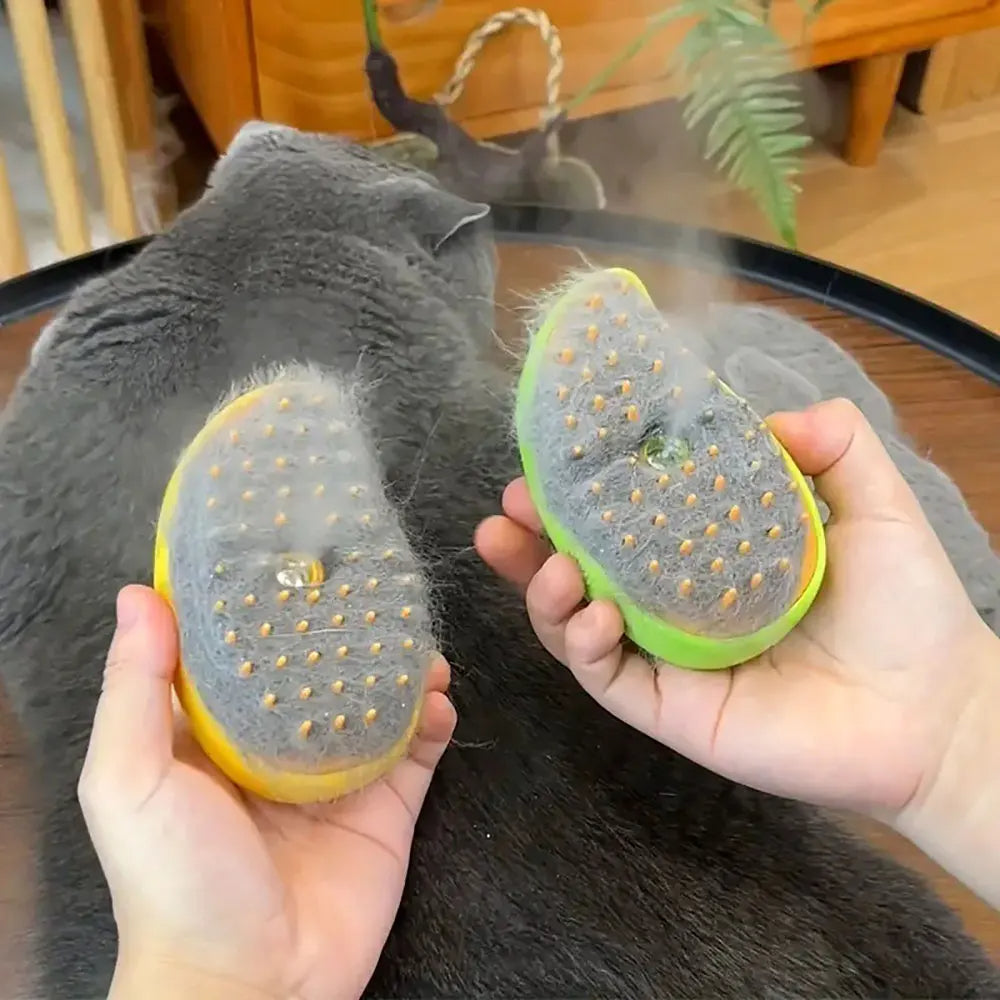 PufiBrush™ – Cepillo Mágico de Vapor para Peluditos