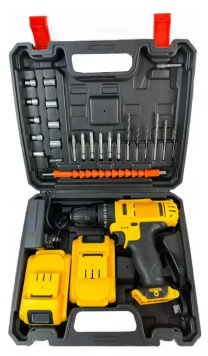 PowerDrill 24X™ – Taladro Inalámbrico con Doble Batería y Percutor