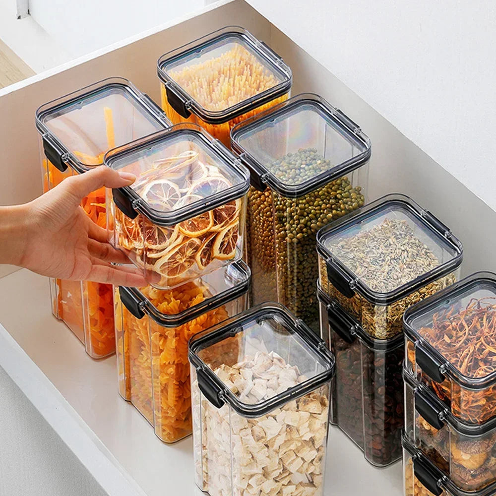 SealBox™ – Set Hermético de 7 Contenedores Apilables