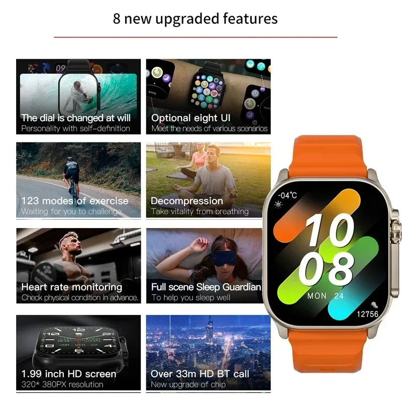 NeoTrack™ T900 Ultra 2 Suit Max – Smartwatch Deportivo 2025