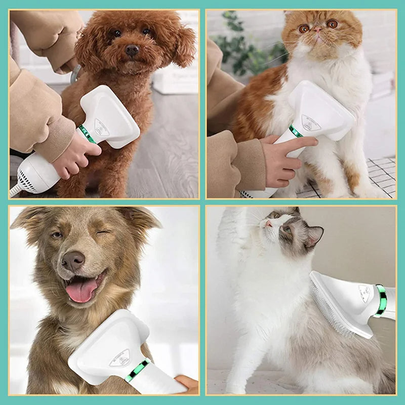 PeloSoft™ – Cepillo Secador 2 en 1 para Mascotas