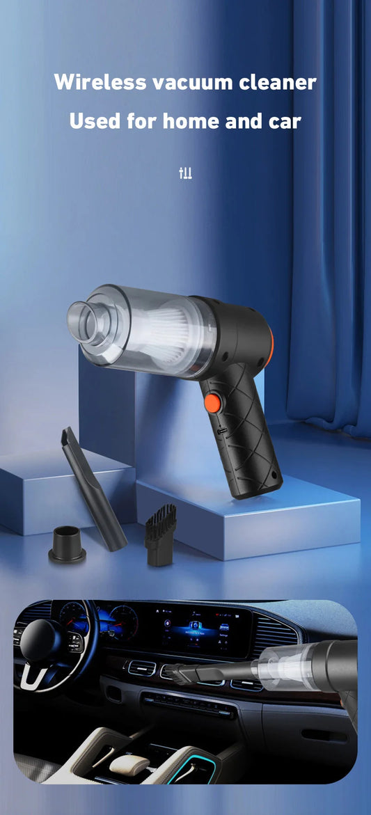 TurboClean™ – Mini Aspiradora Inalámbrica para Auto
