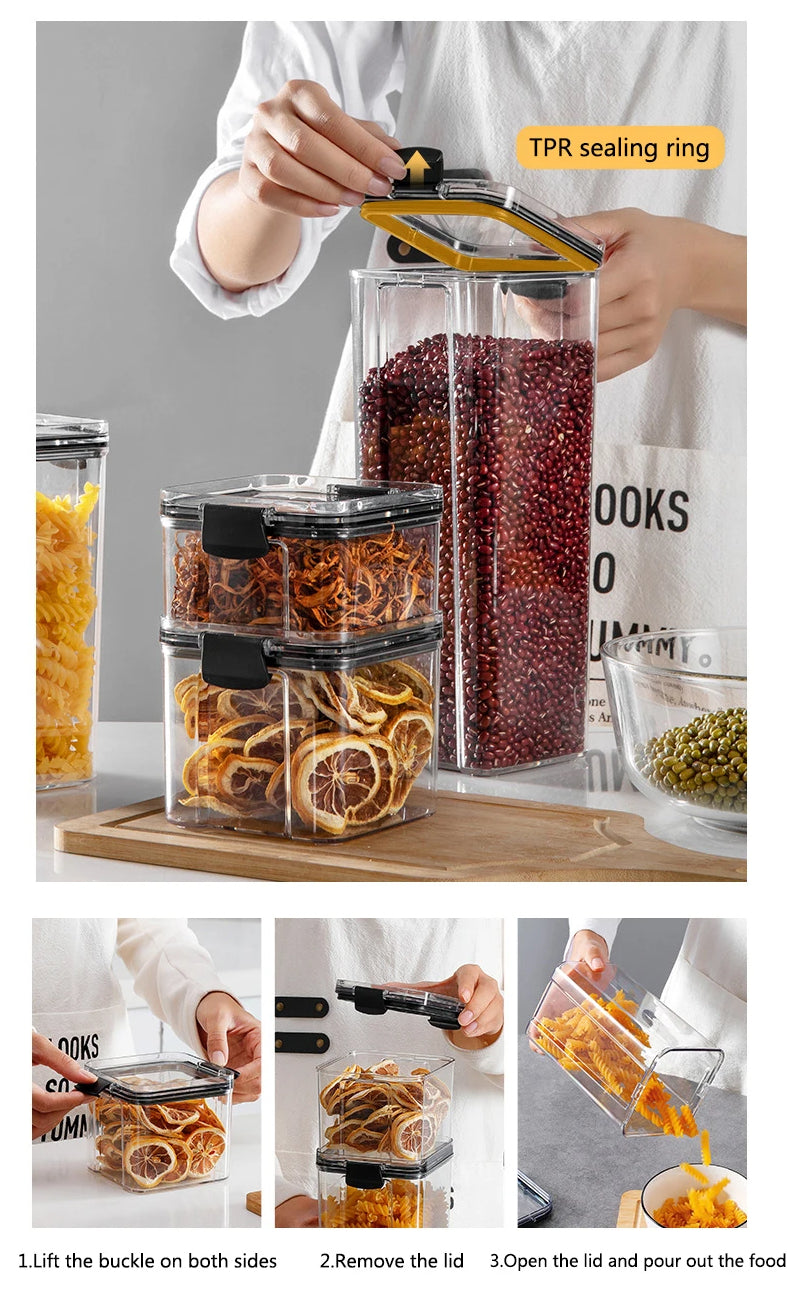 SealBox™ – Set Hermético de 7 Contenedores Apilables
