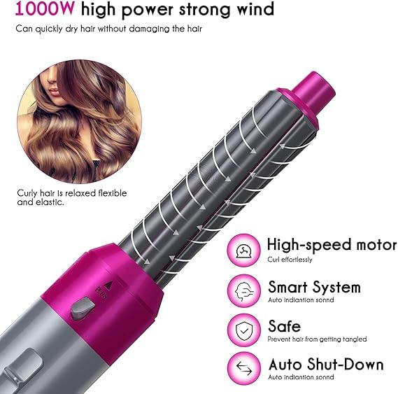 FrizzAway™ – Cepillo 5 en 1 para Peinados Profesionales desde Casa