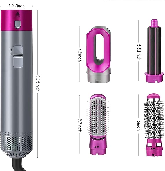 FrizzAway™ – Cepillo 5 en 1 para Peinados Profesionales desde Casa