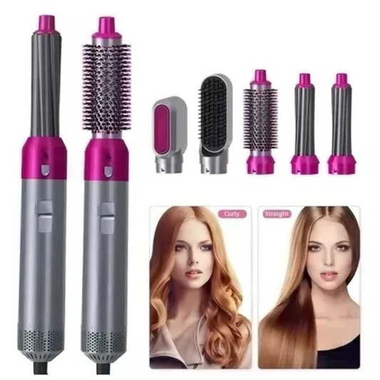 FrizzAway™ – Cepillo 5 en 1 para Peinados Profesionales desde Casa