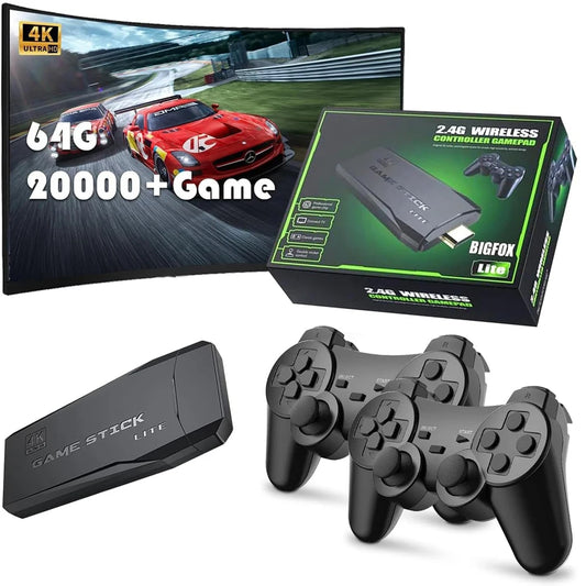 RetroBox™ 4K – Consola Clásica Inalámbrica