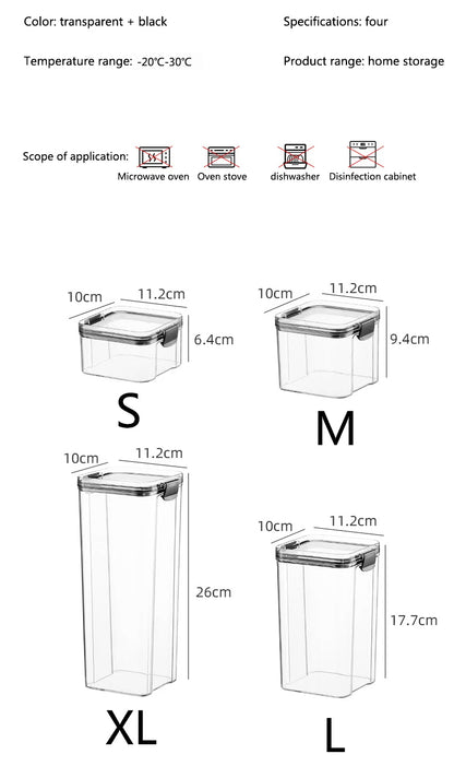 SealBox™ – Set Hermético de 7 Contenedores Apilables