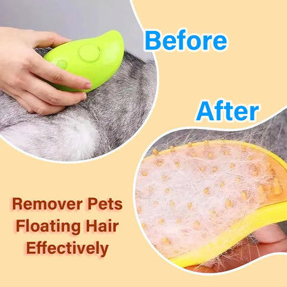 PufiBrush™ – Cepillo Mágico de Vapor para Peluditos