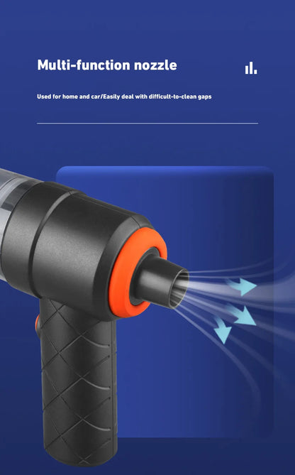 TurboClean™ – Mini Aspiradora Inalámbrica para Auto