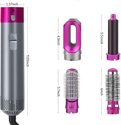 FrizzAway™ – Cepillo 5 en 1 para Peinados Profesionales desde Casa