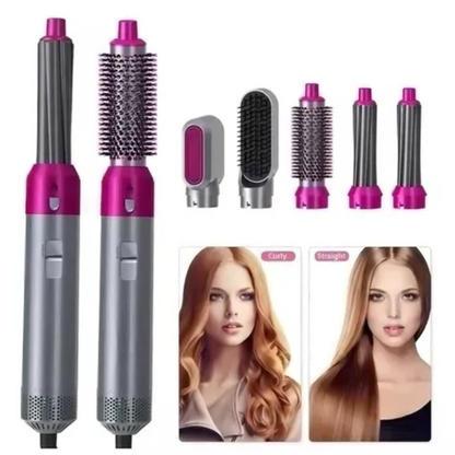 FrizzAway™ – Cepillo 5 en 1 para Peinados Profesionales desde Casa